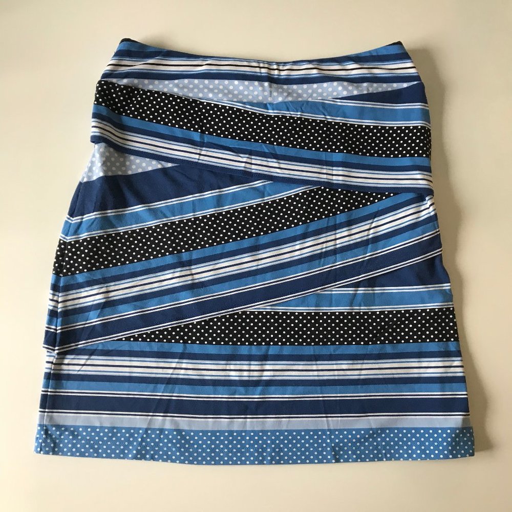 J McLaughlin Nicola Layered Skirt Blues M